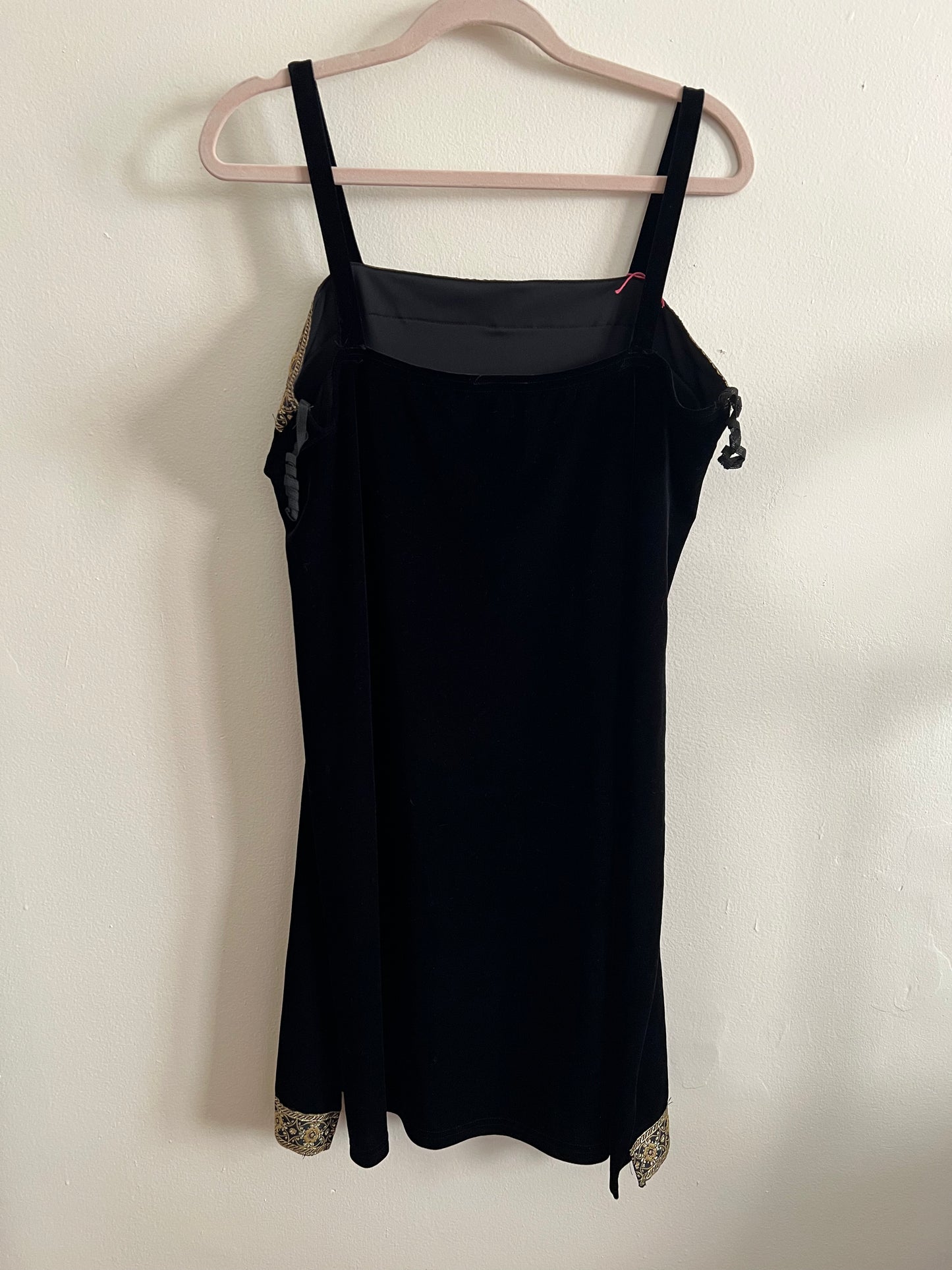 Vintage Rocket Candy Black Velvet Mini Dress