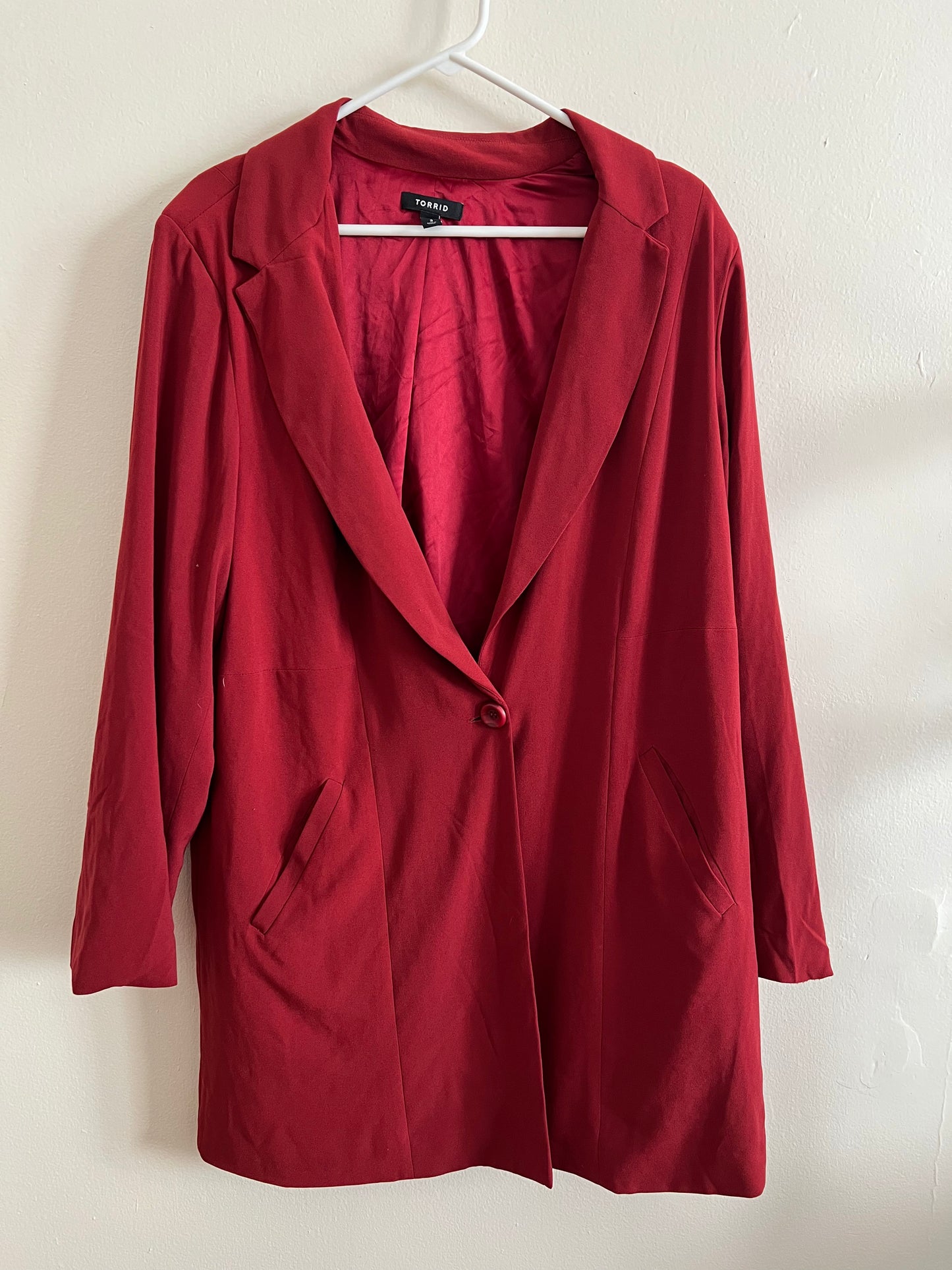 Torrid Red Blazer