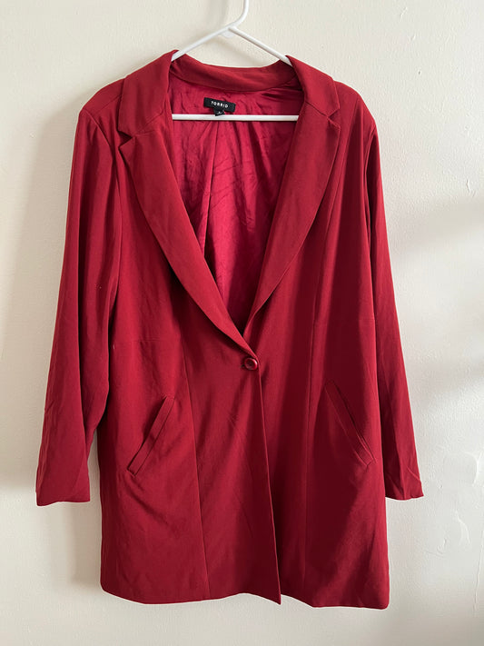 Torrid Red Blazer