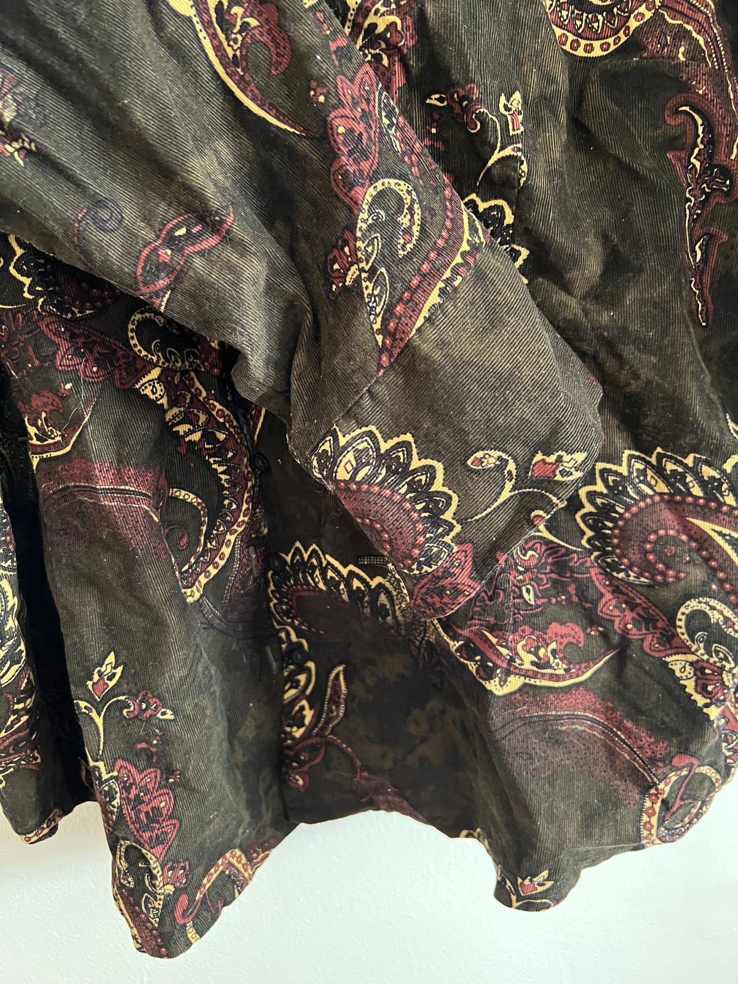 Vintage Mandy Evans 100% Cotton Paisley Shirt