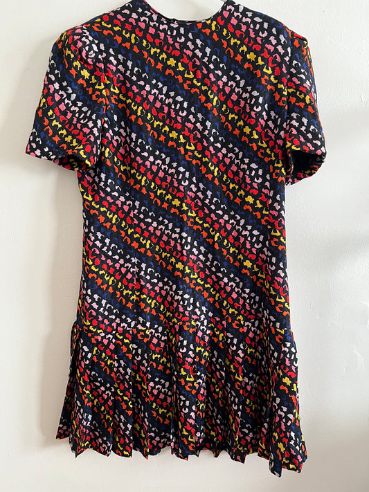 Vintage David Hayes Silk Dropped Waist Dress