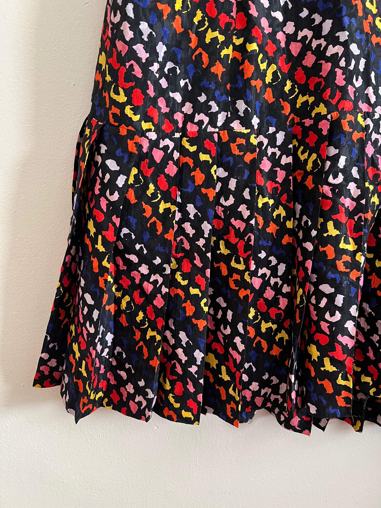 Vintage David Hayes Silk Dropped Waist Dress