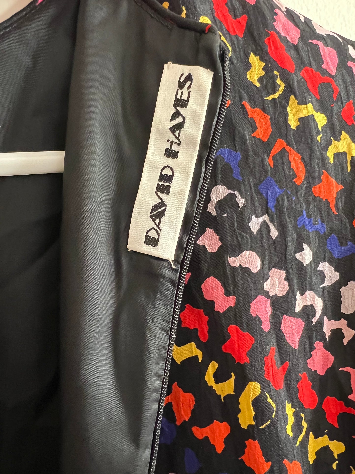 Vintage David Hayes Silk Dropped Waist Dress