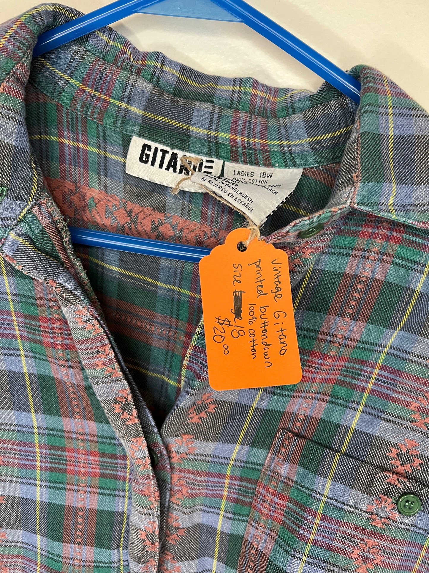 Vintage Gitane Plaid Shirt
