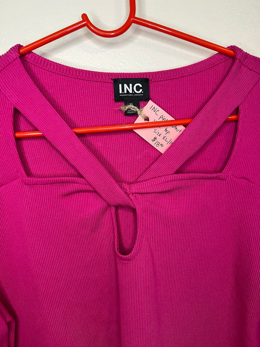 INC Pink Cutout Top