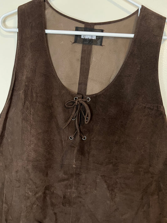 Reformation Brown Dress