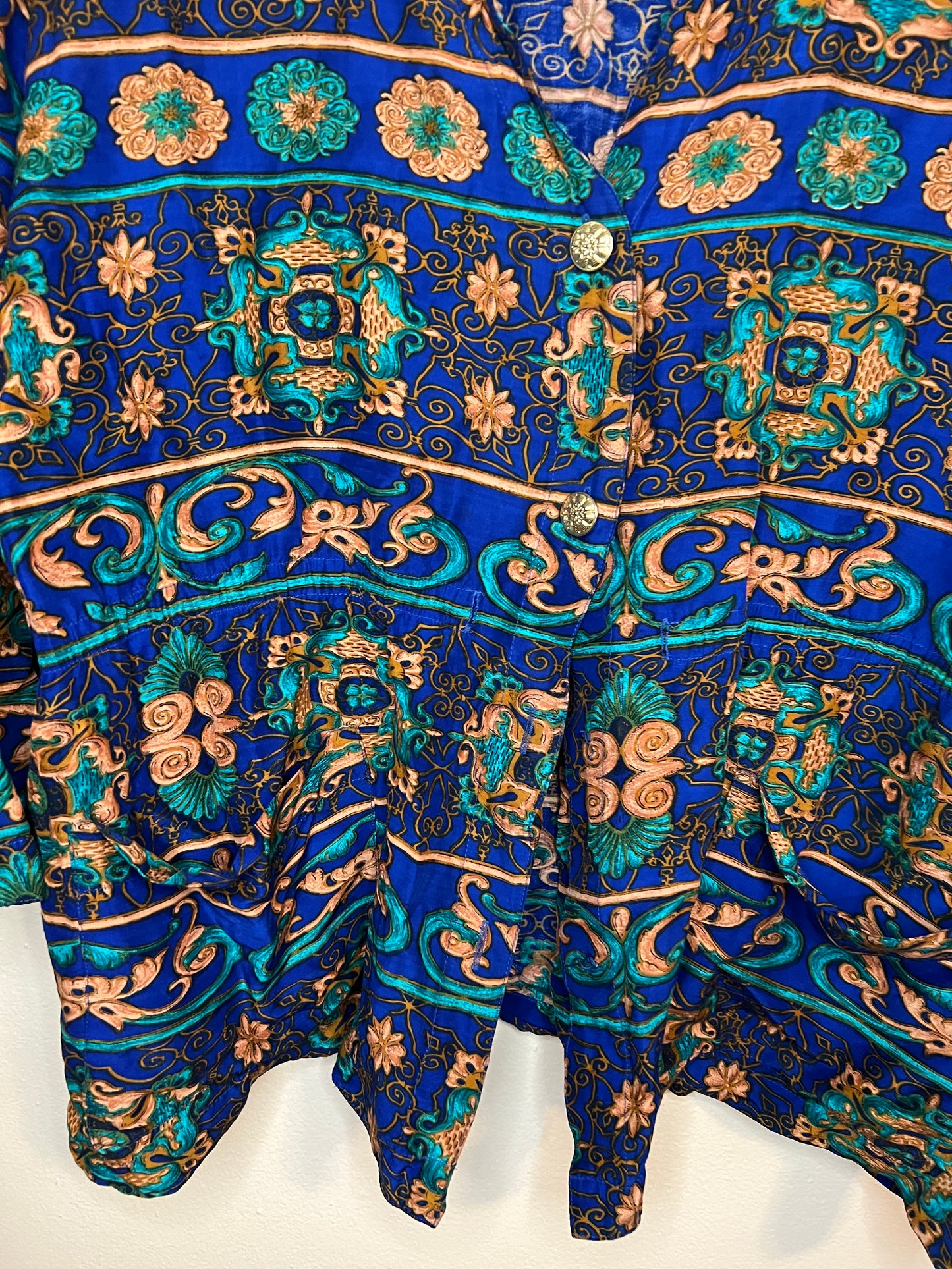 Vintage SK & Company Patterned Shirt