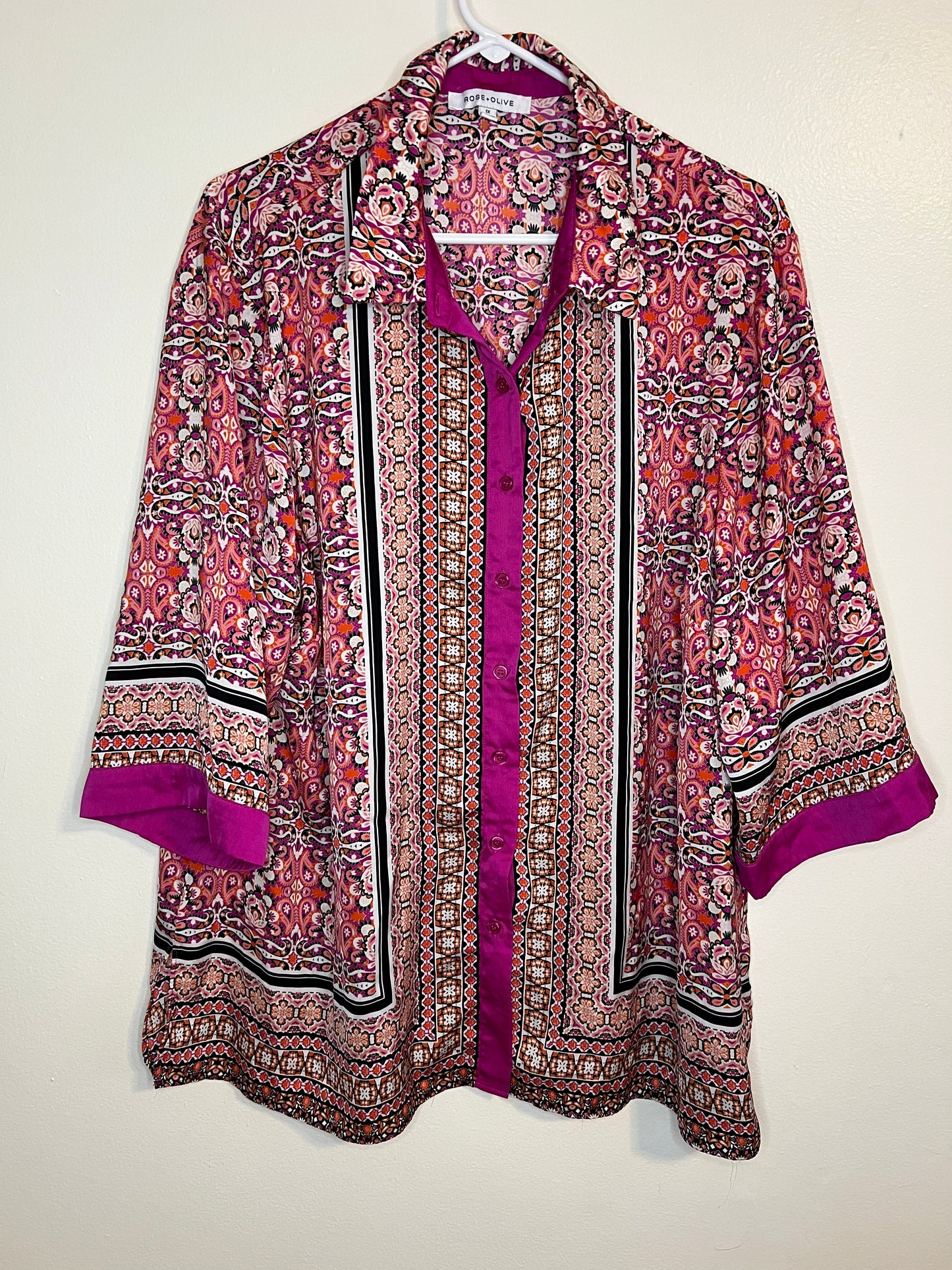 Rose&Olive Patterned Blouse
