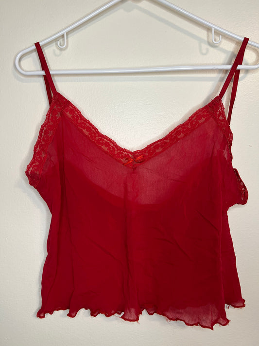 Sheer Red Tank