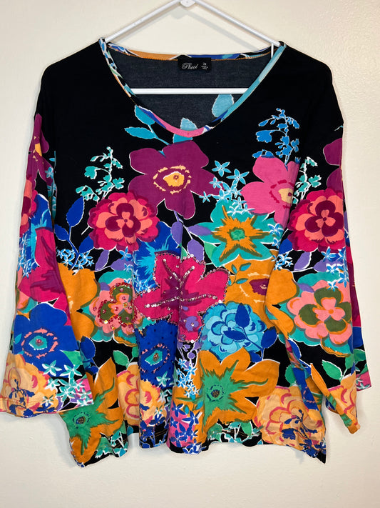 Vintage Phool Beaded Top