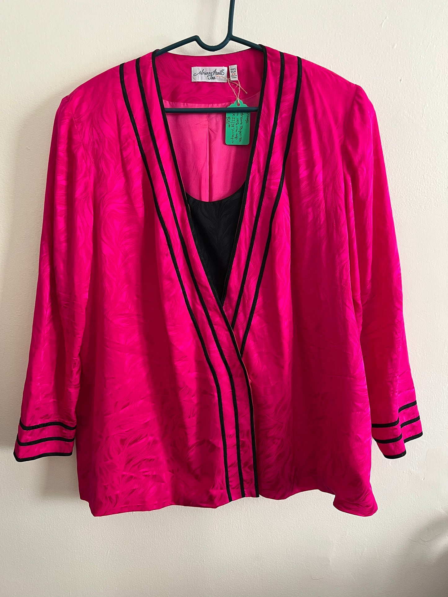Vintage Adrianna Papell Silk Shirt