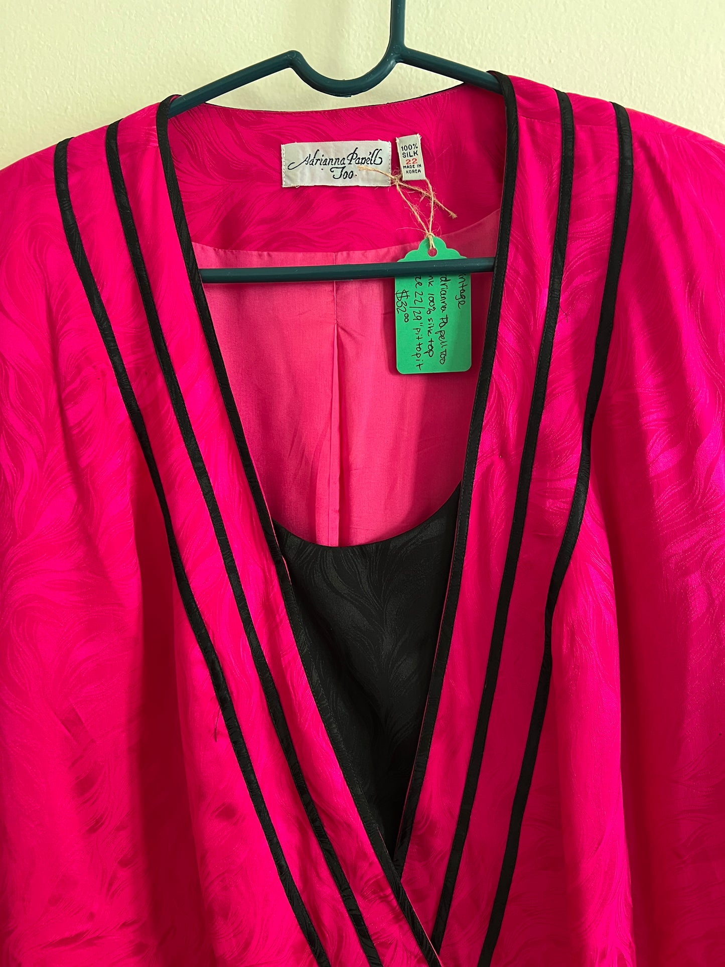 Vintage Adrianna Papell Silk Shirt
