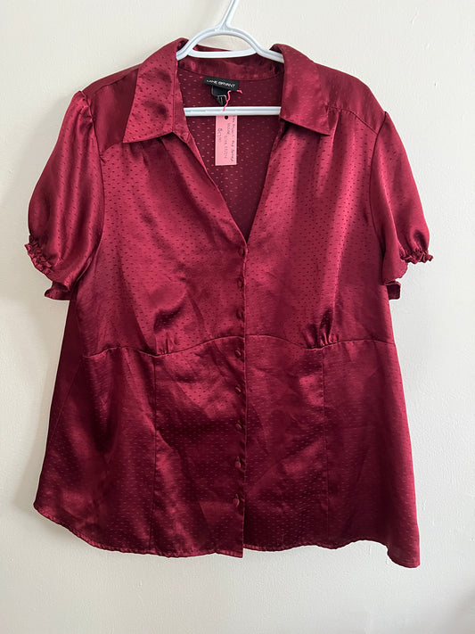 Lane Bryant Red Blouse