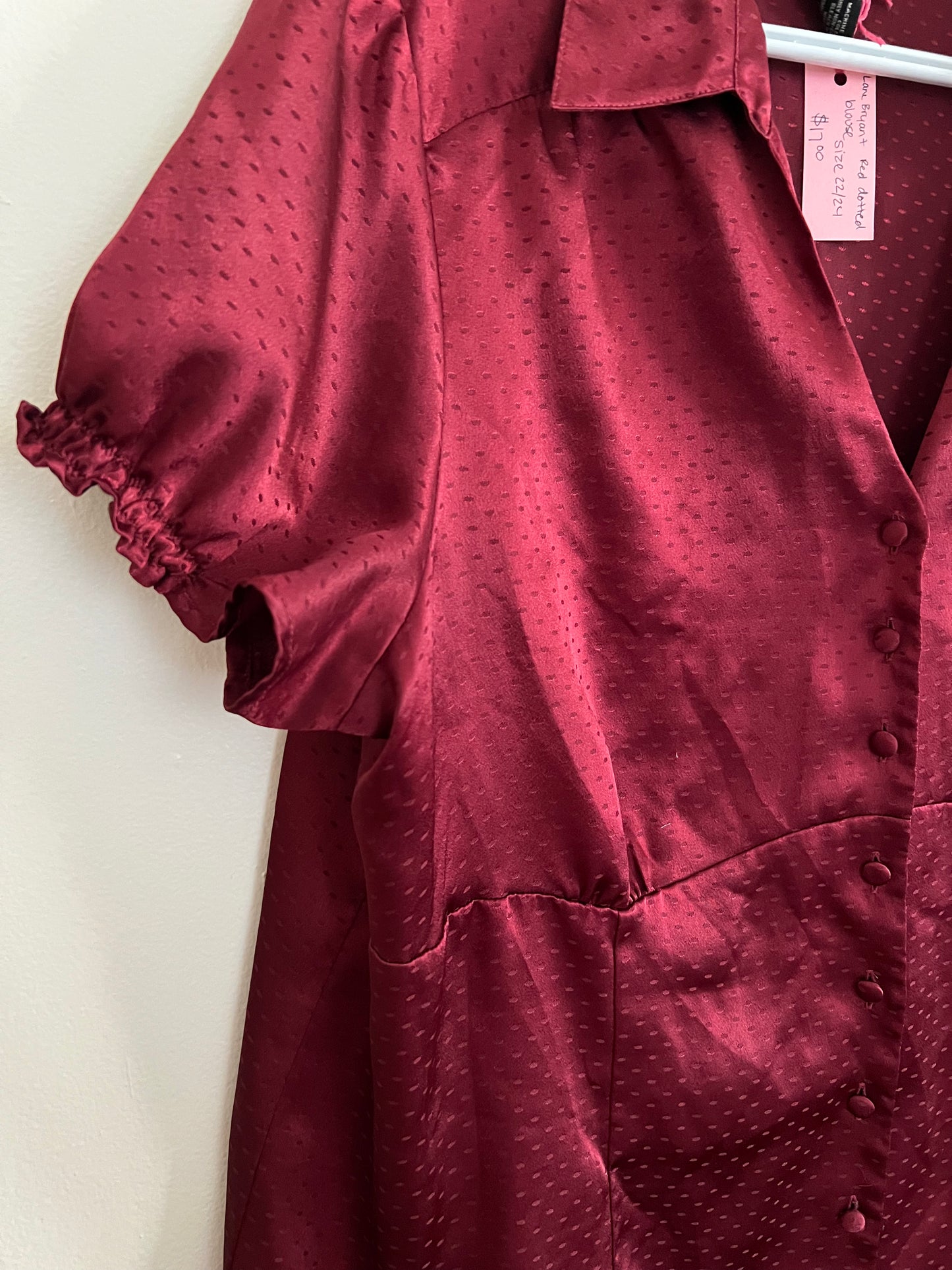 Lane Bryant Red Blouse