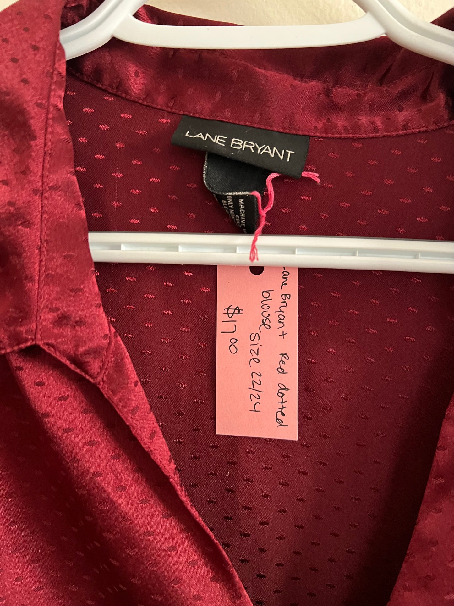 Lane Bryant Red Blouse