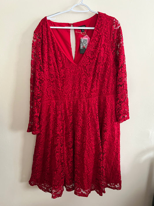 Torrid Red Lace Dress