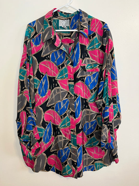 Vintage JP Collections Leaf Blouse