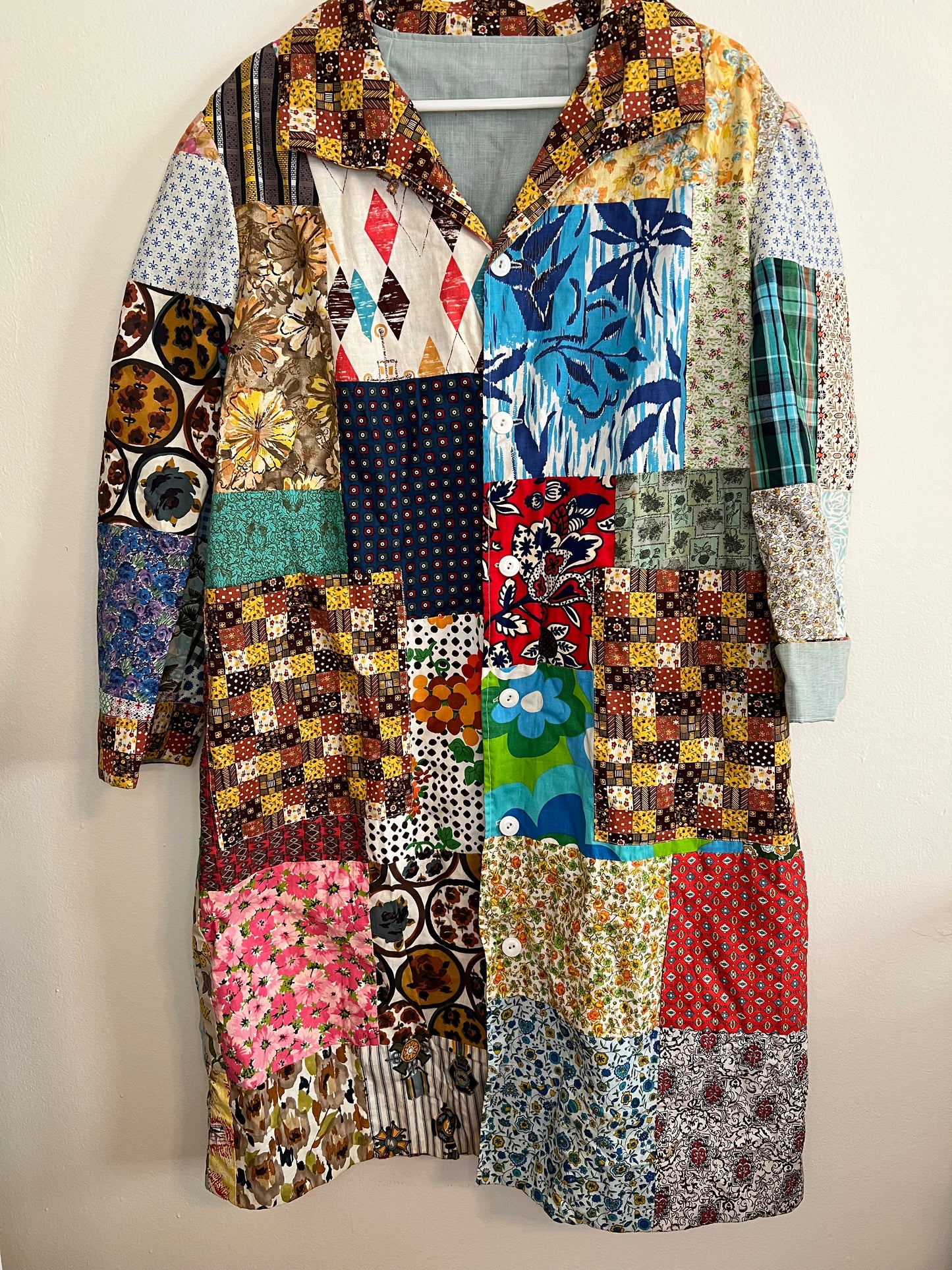 Vintage Handmade Patchwork Light Jacket