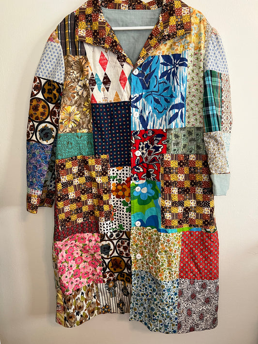 Vintage Handmade Patchwork Light Jacket