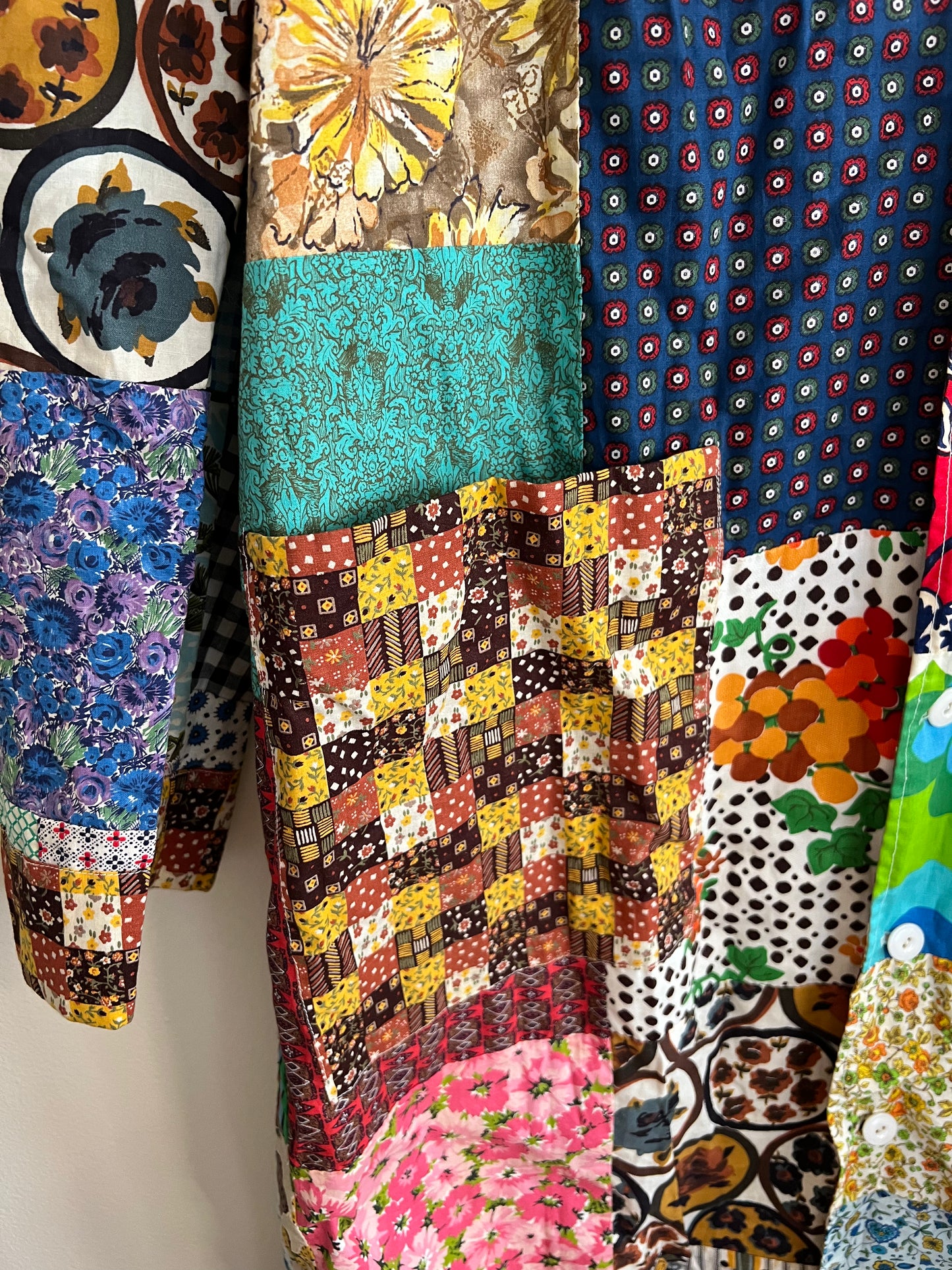 Vintage Handmade Patchwork Light Jacket