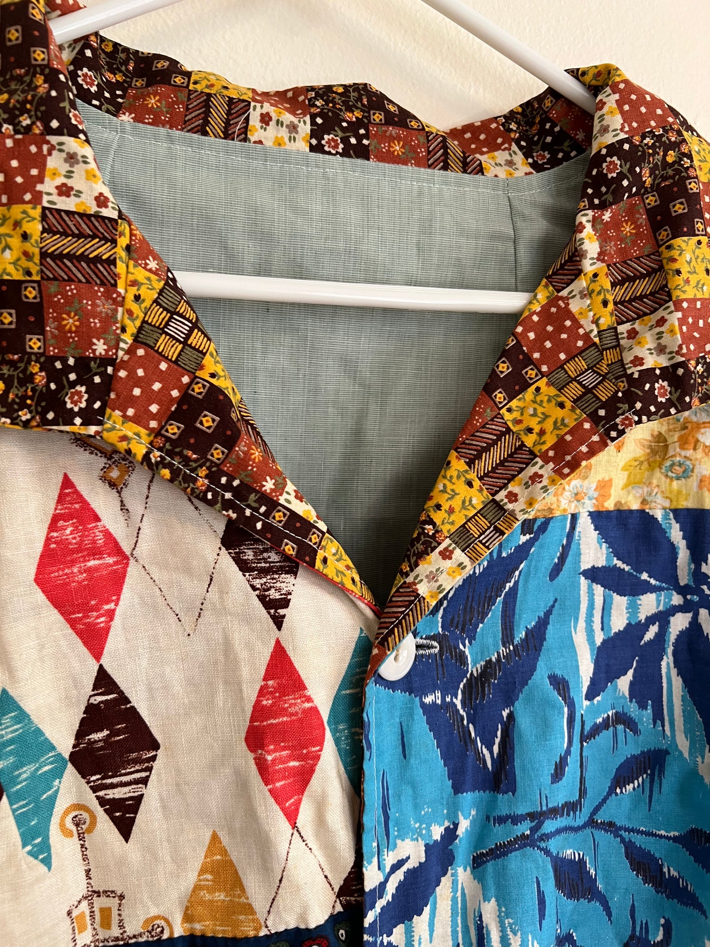 Vintage Handmade Patchwork Light Jacket