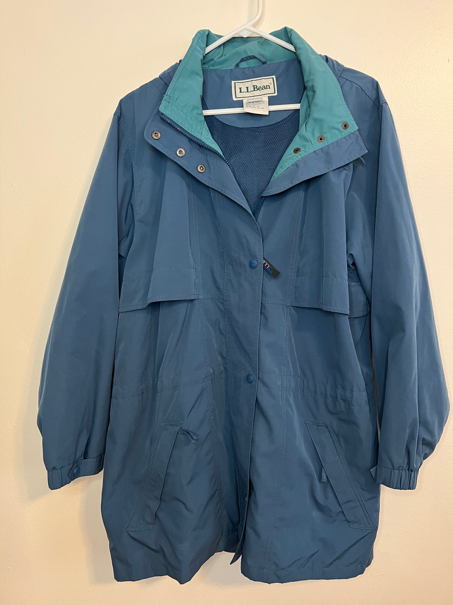 LLBean Blue Raincoat