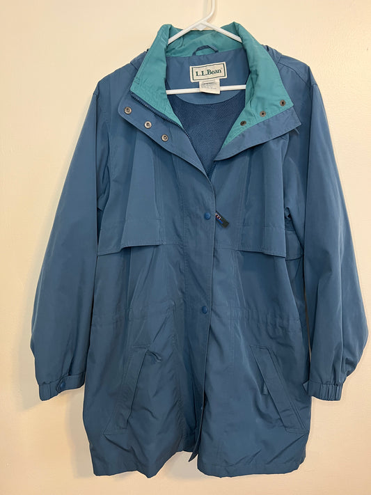 LLBean Blue Raincoat
