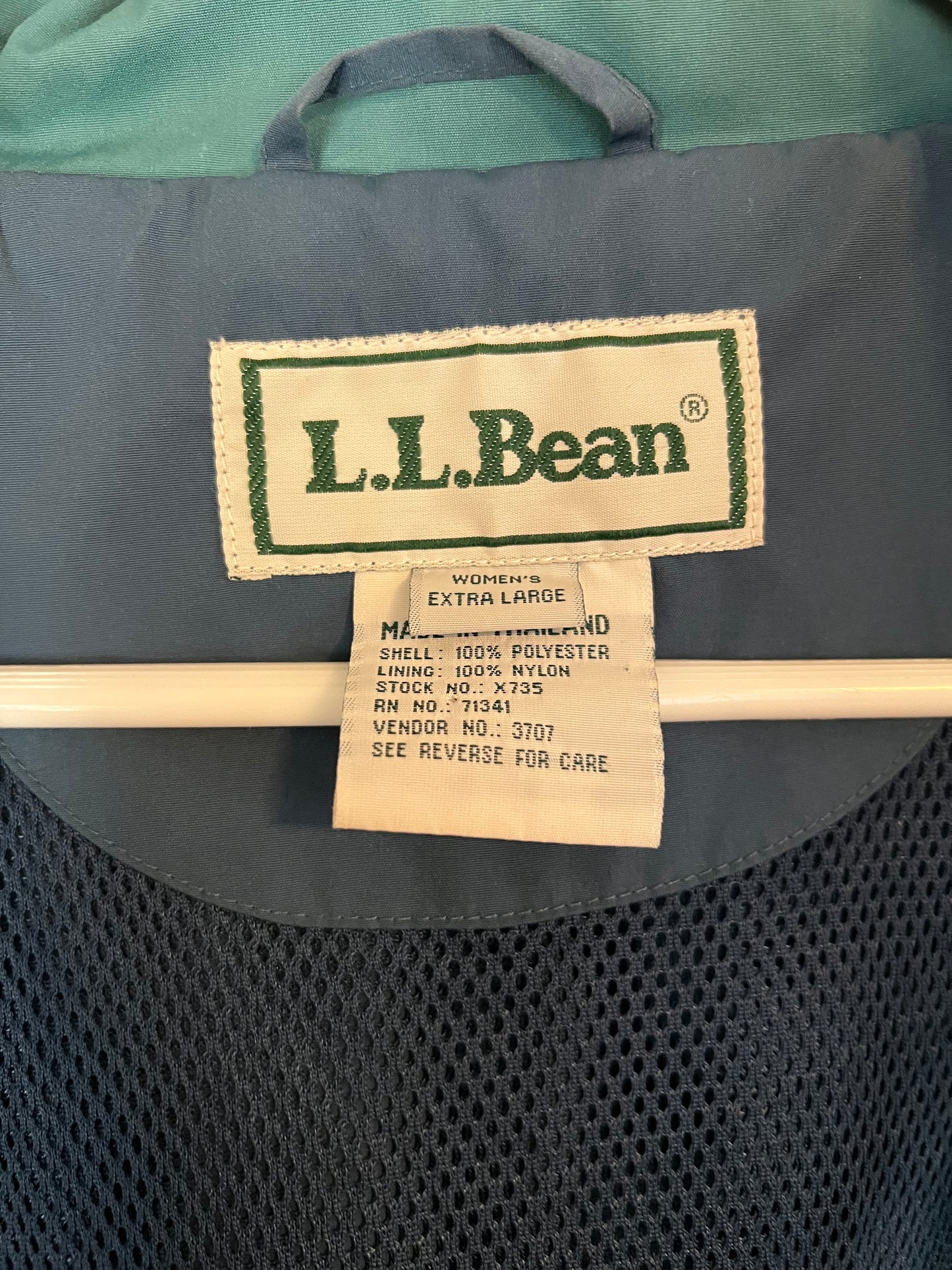 LLBean Blue Raincoat