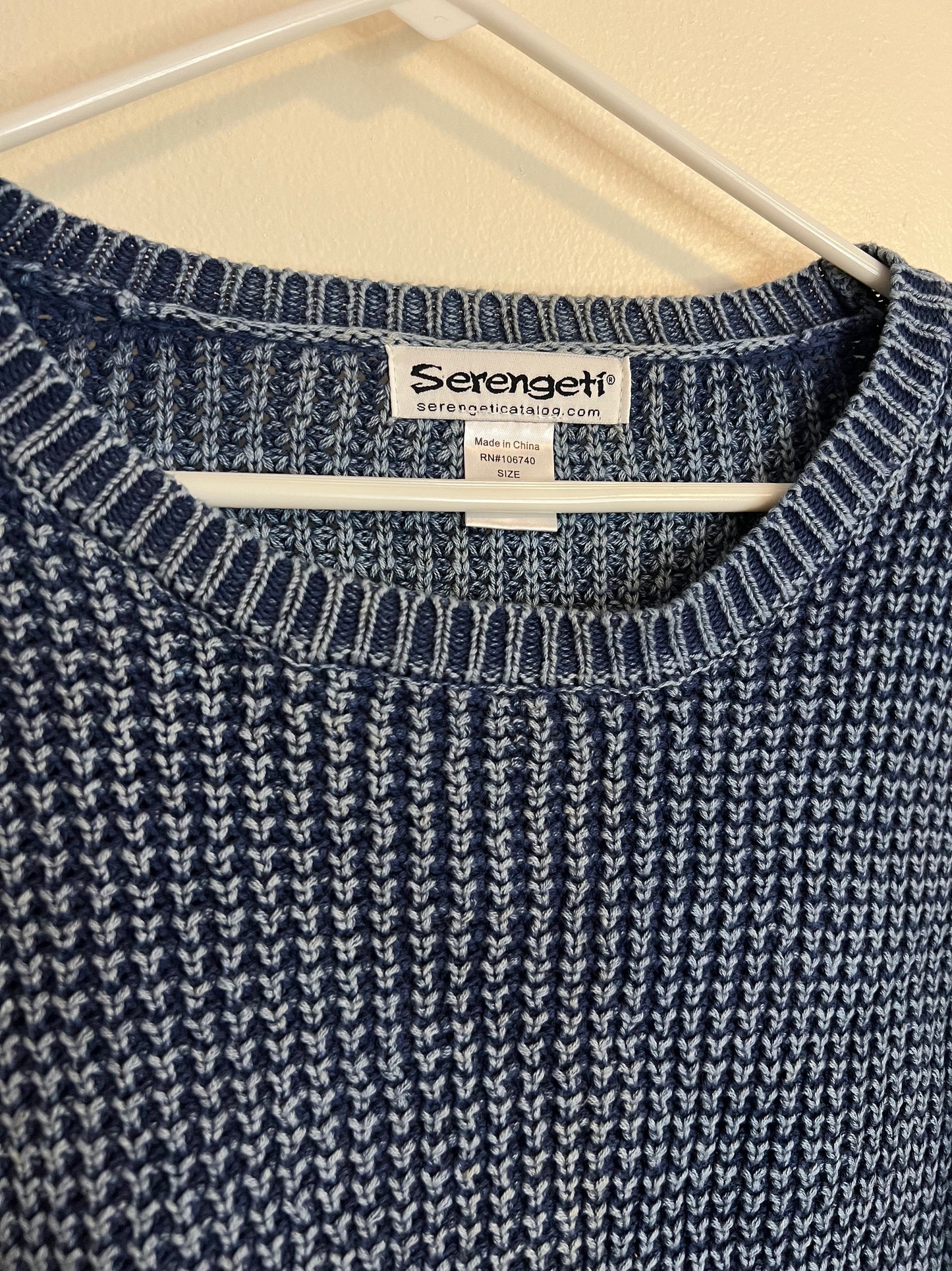 Serengeti Blue Knit Sweater