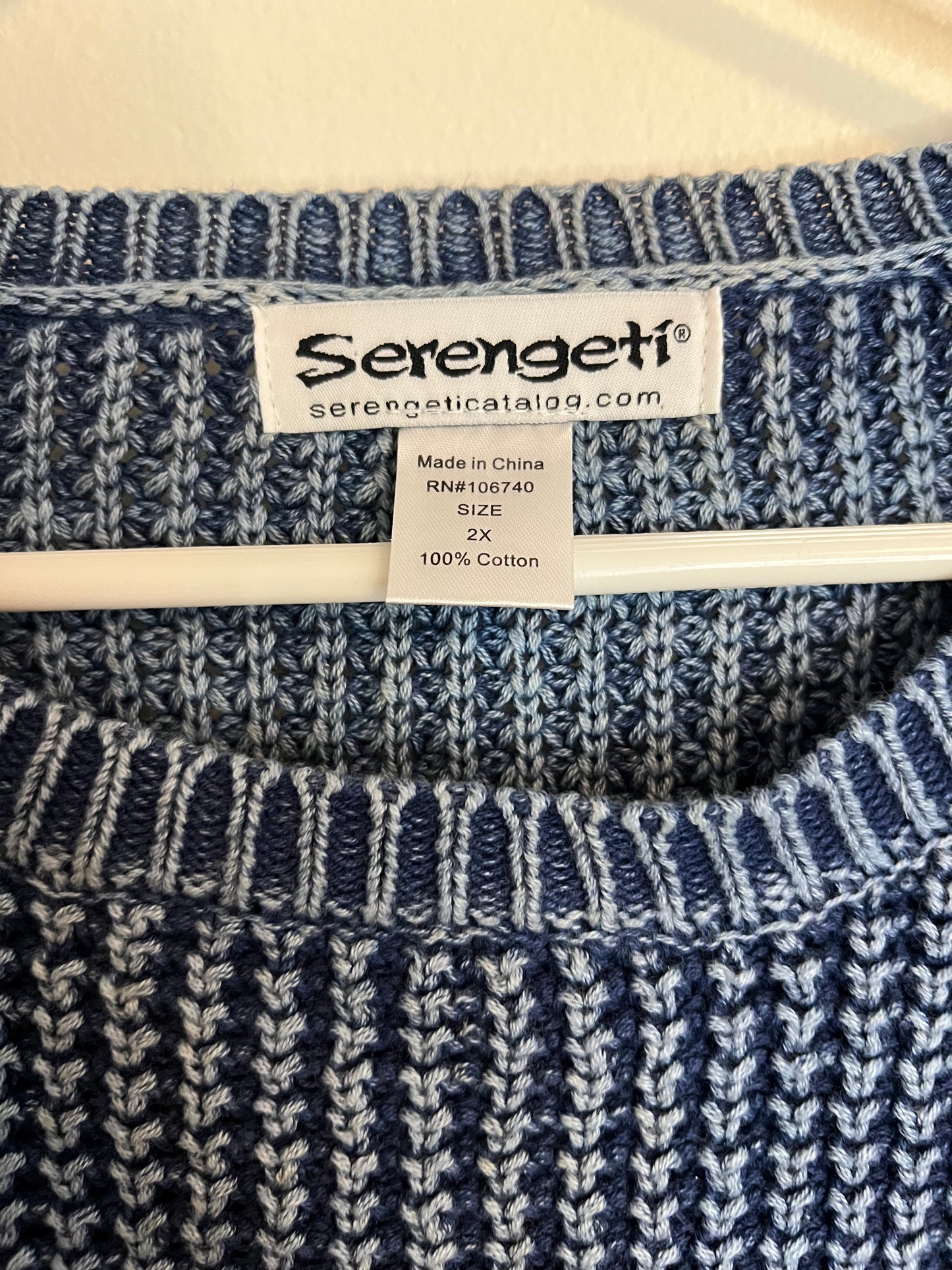 Serengeti Blue Knit Sweater