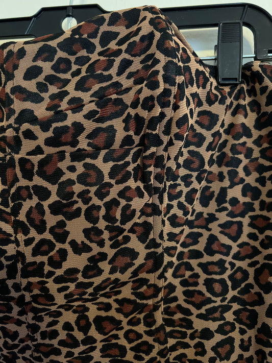 Cacique Cheetah Print Corset Top