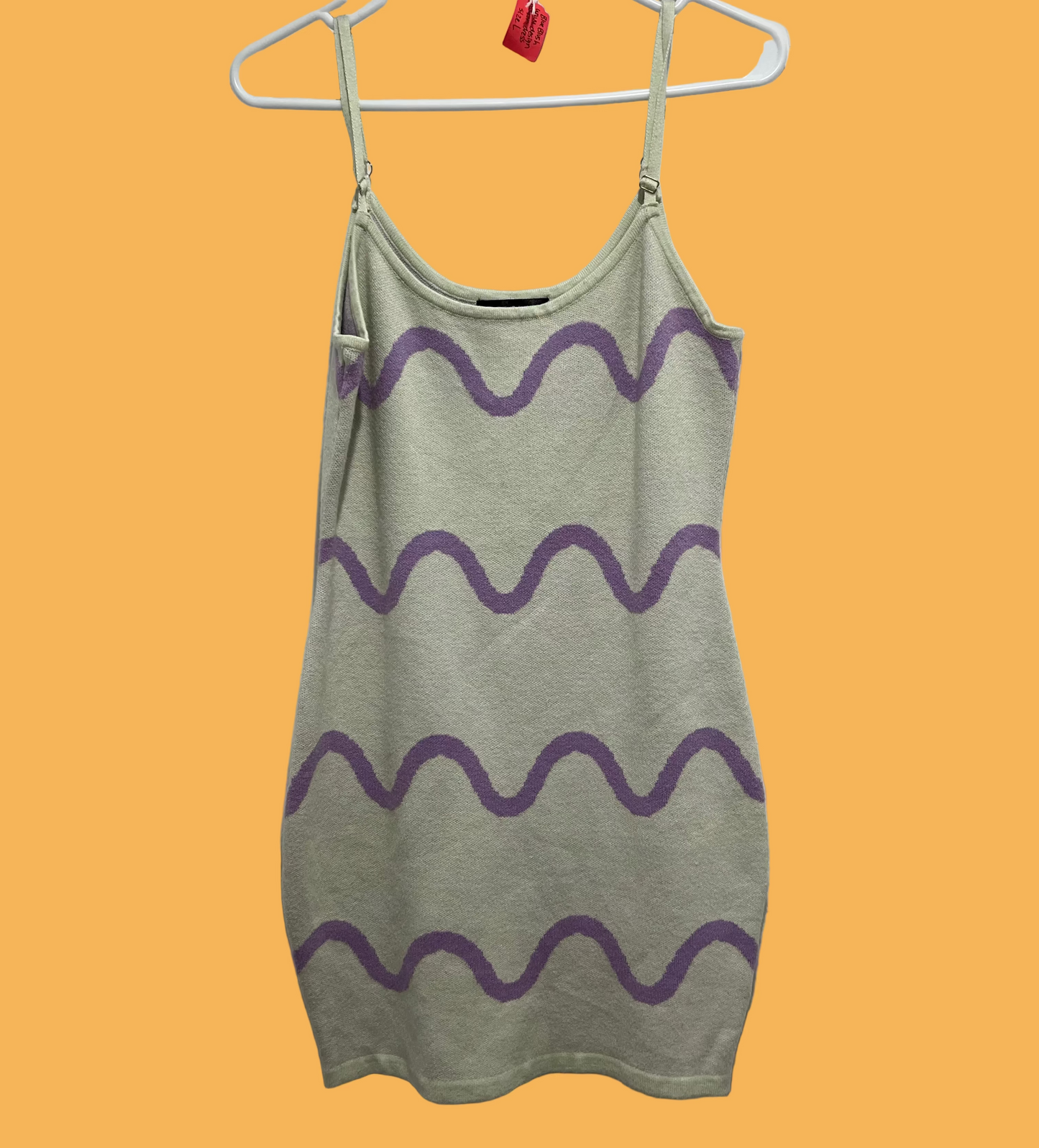 Blue blush Squiggle Mini Dress