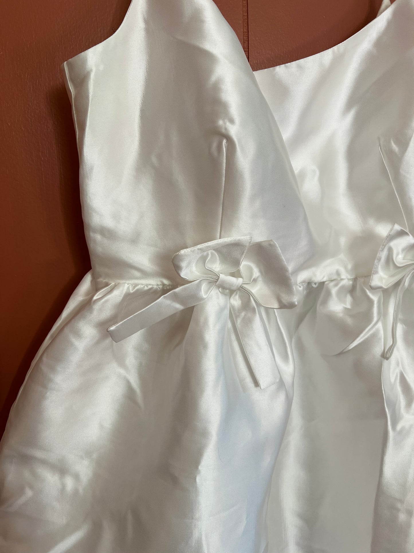 Lulu's White Midi Wedding Dress