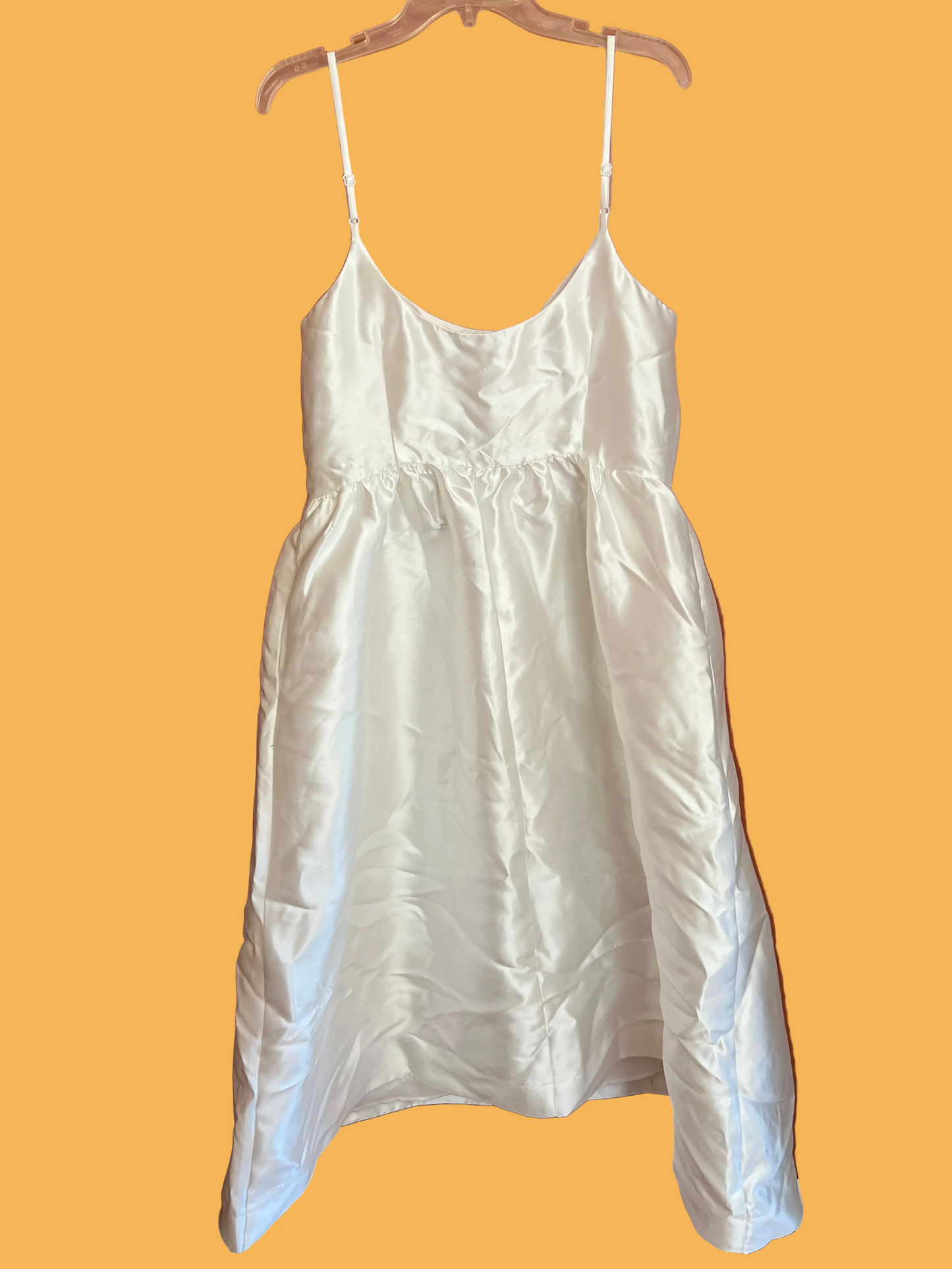 Lulu's White Midi Wedding Dress