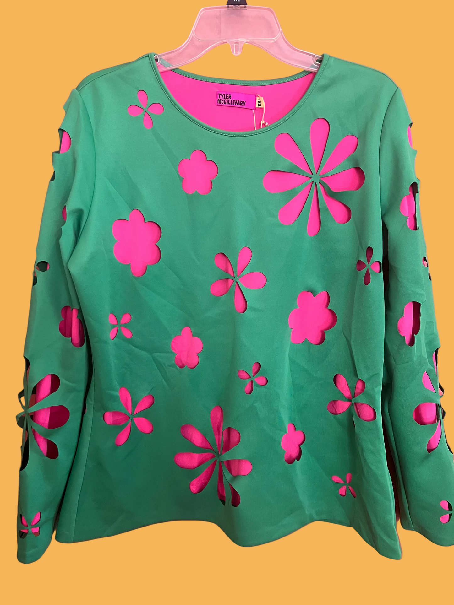 Tyler McGillivary Flower Cutout Top
