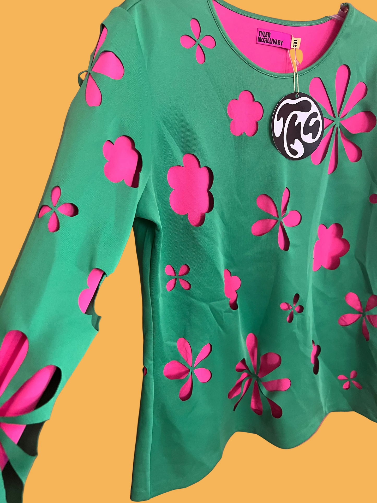 Tyler McGillivary Flower Cutout Top