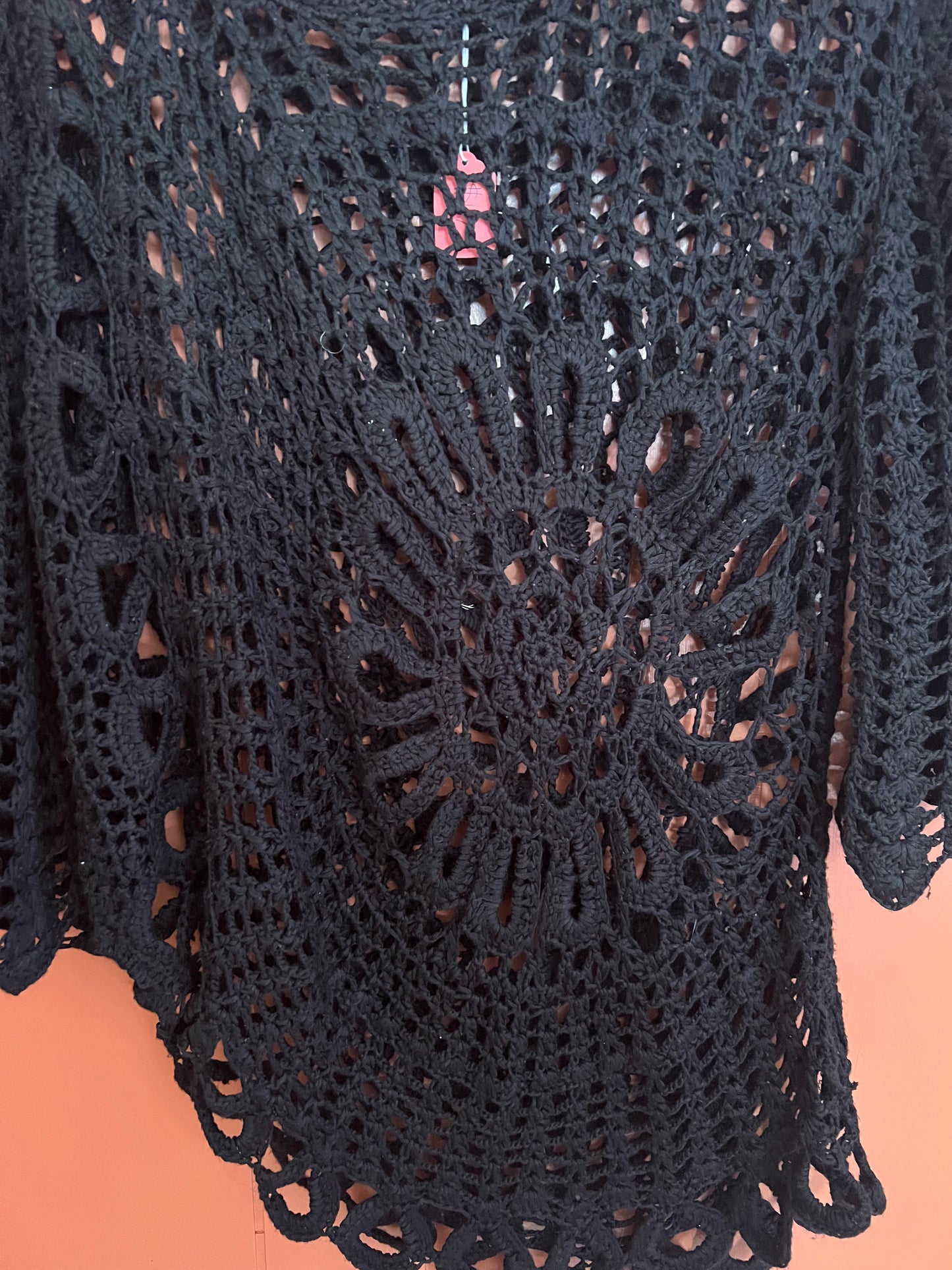 Rob&Ali black crocheted Top