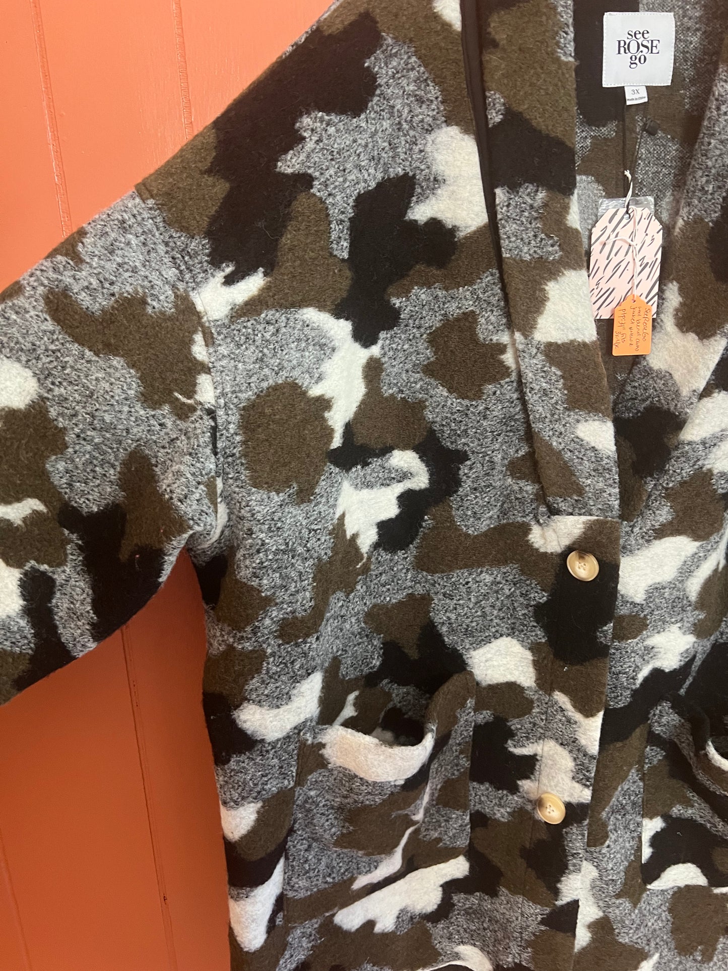 See Rose Go Camo Jacket