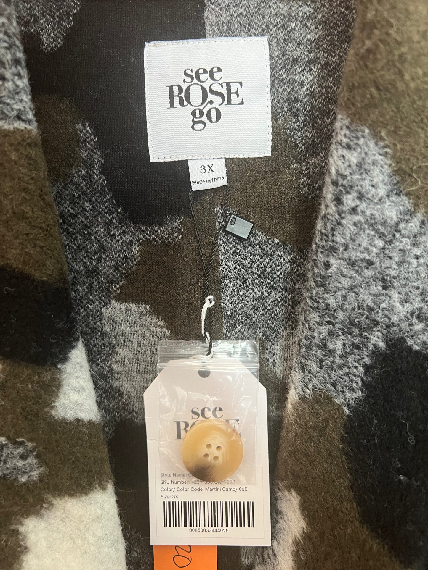 See Rose Go Camo Jacket