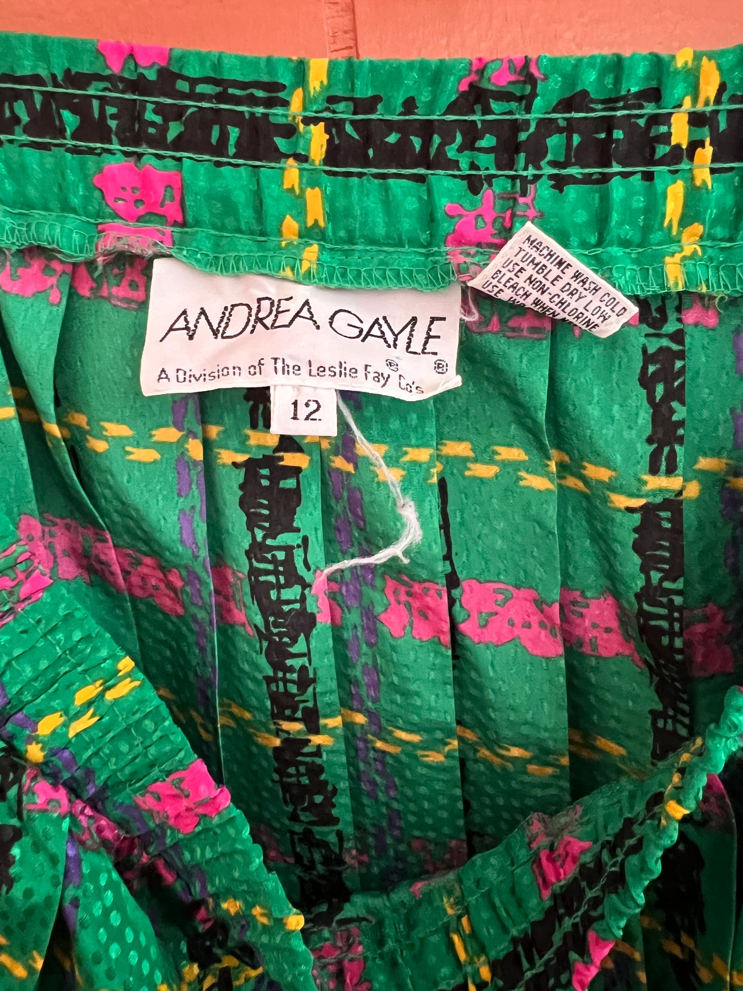 Vintage Andrea Gayle Plaid Skirt