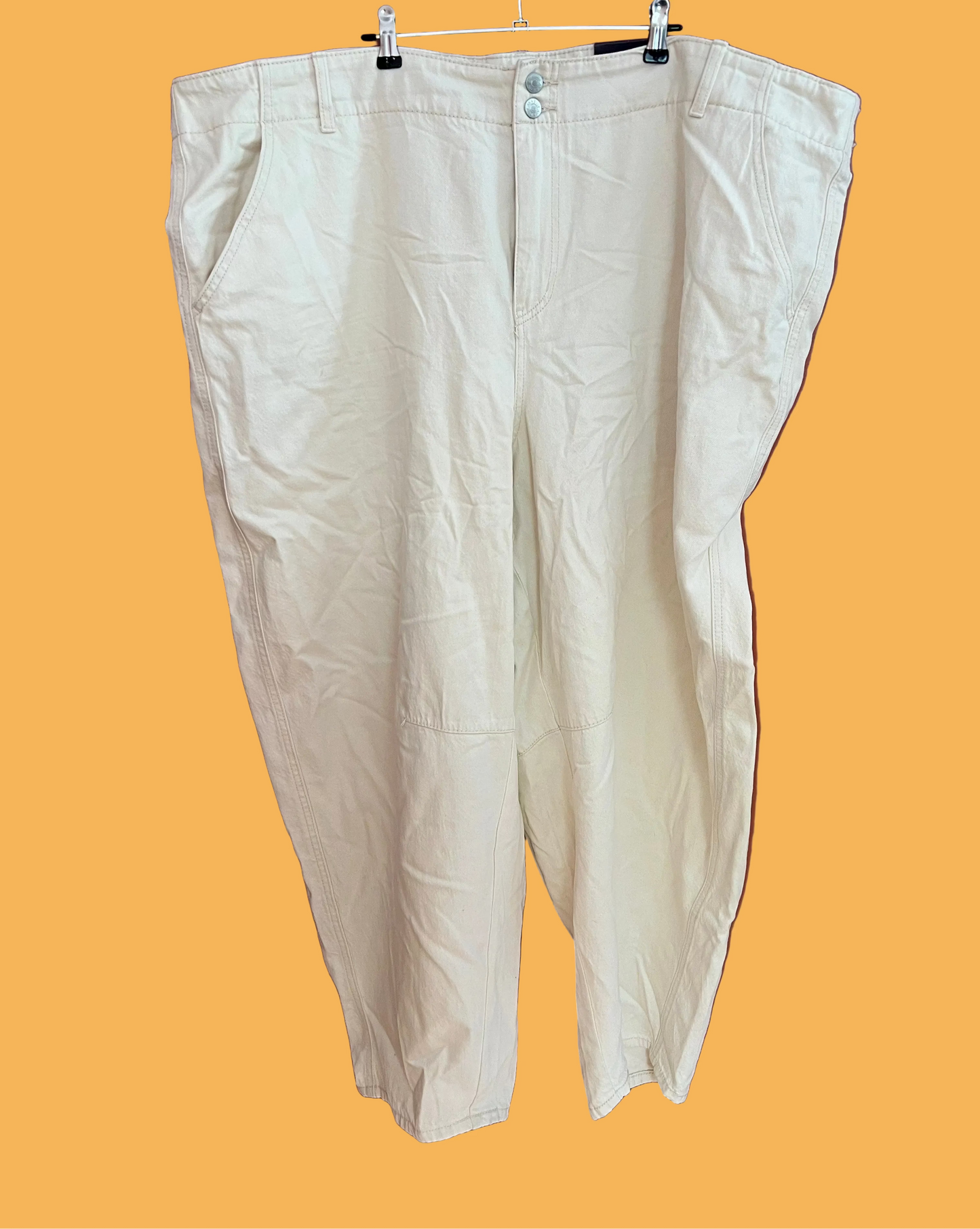 Ava and Viv White Trouser