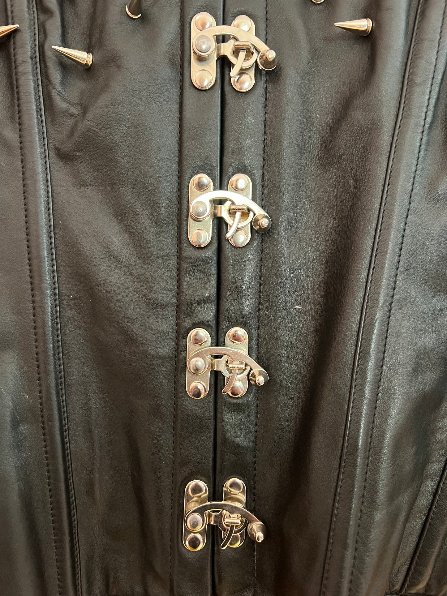 Hi German Leather Studded Corset