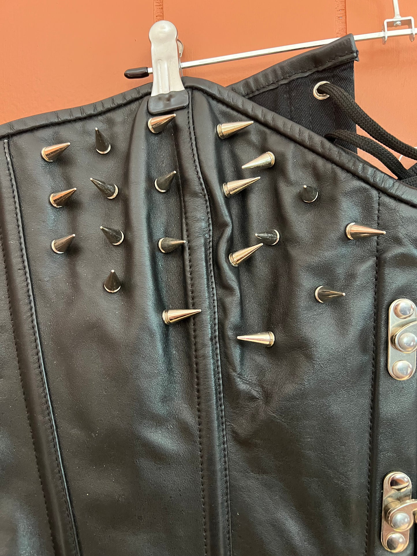 Hi German Leather Studded Corset