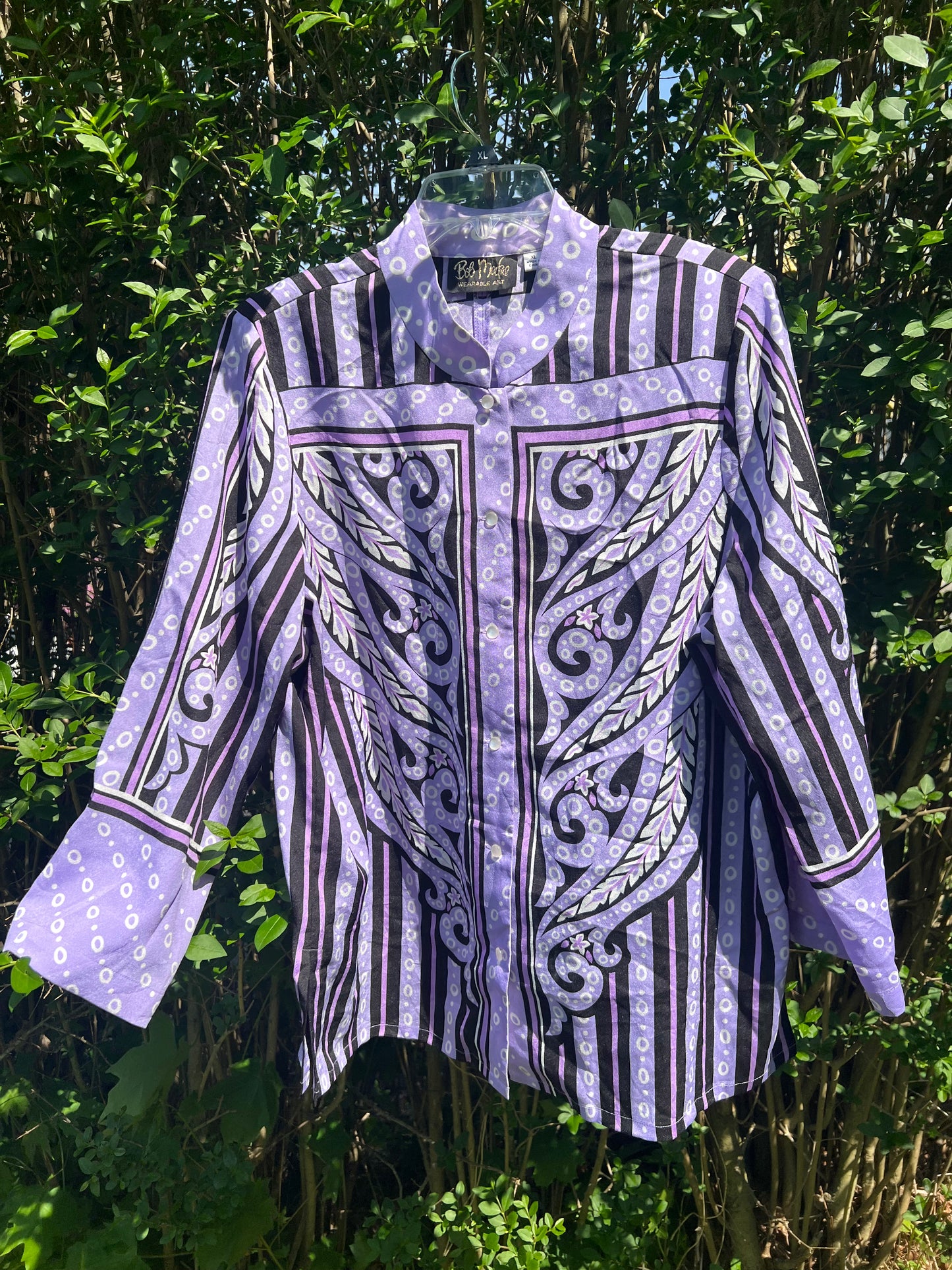 Vintage Bob Mackie Purple Cowboy Shirt