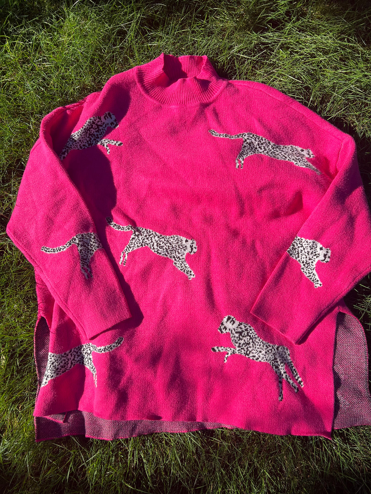 Pink Cheetah Sweater