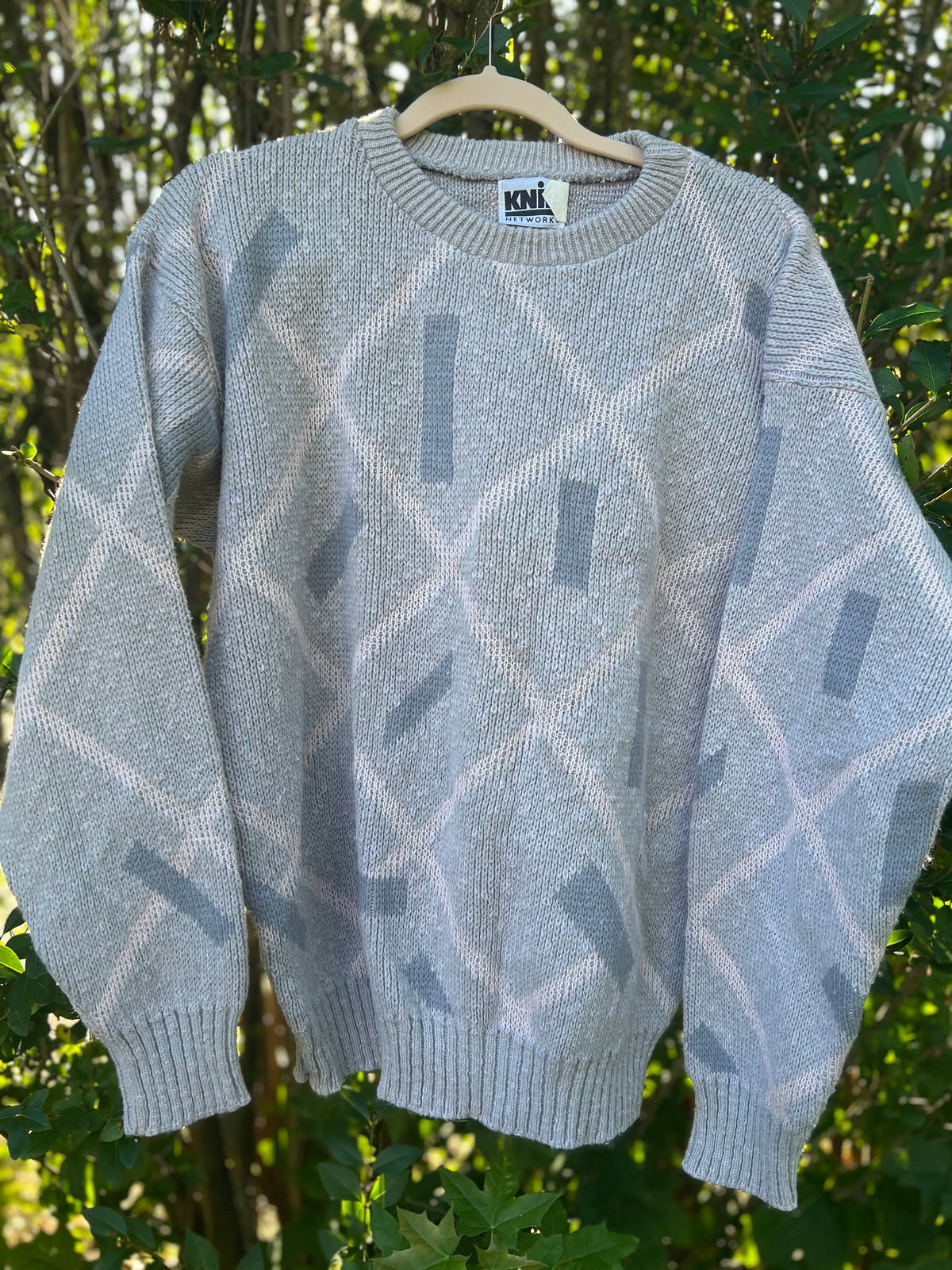 Vintage Knit Network Argyle Sweater