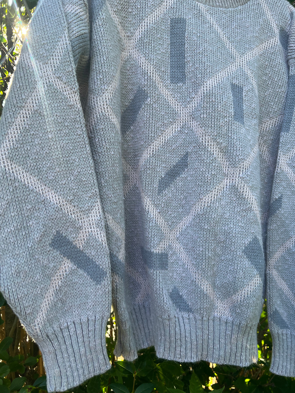 Vintage Knit Network Argyle Sweater