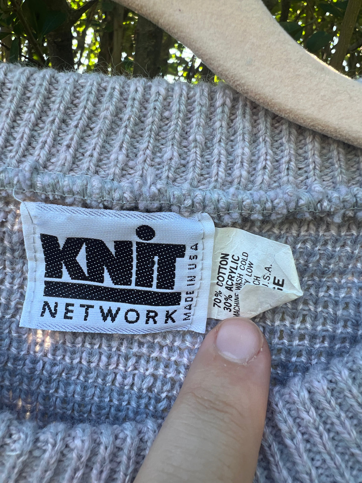 Vintage Knit Network Argyle Sweater