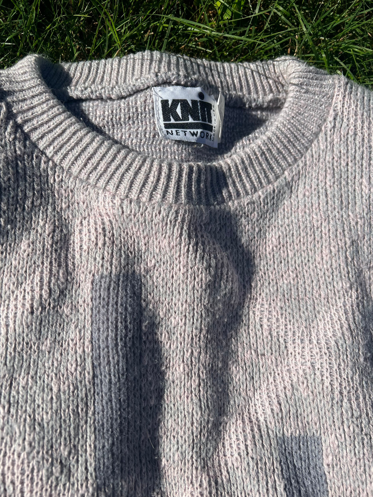 Vintage Knit Network Argyle Sweater