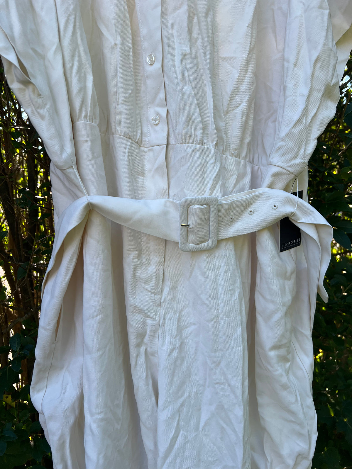Eloquii Belted Jumpsuit